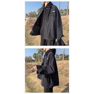 Áo Khoác Jeans Nam Nữ Denim Jacket Hàn Quốc Màu Xanh và Xanh Đen (hình thêu nổi) From Rộng Thời Trang Unisex