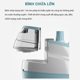 Bàn là hơi nước Qcooko, Bàn ủi hơi nước cây đứng công suất LỚN 1800W, bình nước 1,6L - Diệt khuẩn và loại bỏ mùi hôi