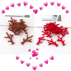 Cặp tai Sừng hươu Tuần lộc nhỏ size 6 cm phụ kiện làm thủ công trang trí giáng sinh,NOEL