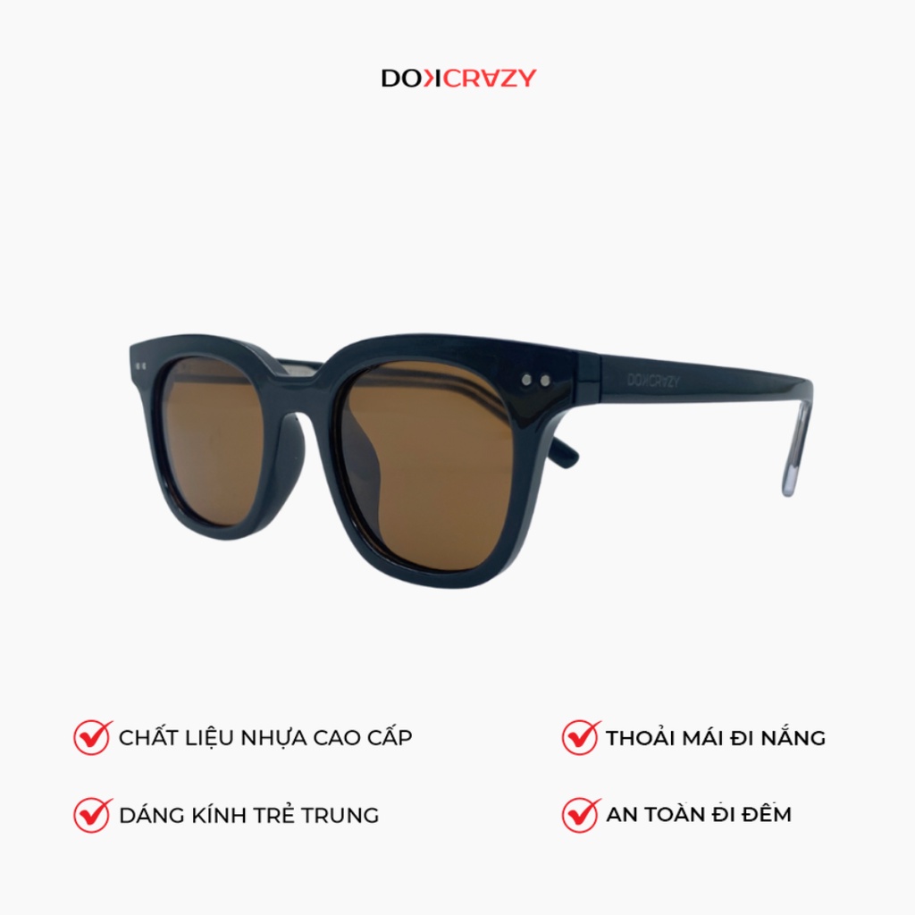 Ảnh Kính mát thời trang DOKCRAZY MOTHY Streetwear Nhựa Cao Cấp, Unisex, Chống UV400, Dáng Basic 2
