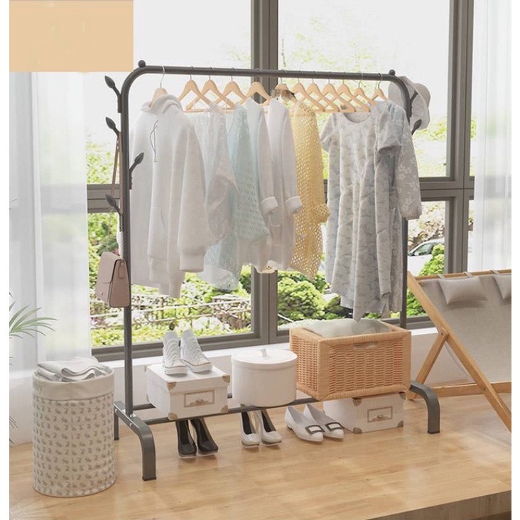 [Sale lớn] Kệ Treo Quần Áo Sắt Thép Sơn Tĩnh Điện Mẫu Mới - Giàn Phơi Quần Áo