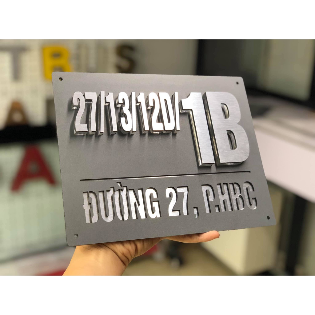 Biển số nhà. Bảng số nhà. Đặt hàng theo yêu cầu. BSN-20