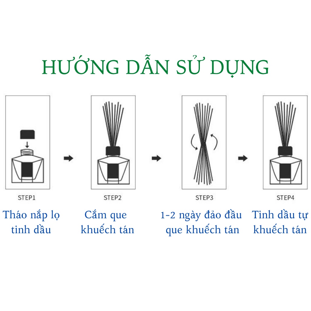 Tinh Dầu Thơm Phòng Lọ Khuếch Tán Thiên Nhiên 100ml - Khử Mùi Không Khí KT52