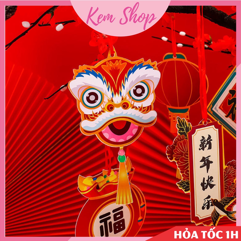 Dây liễn tài lộc treo đào mai cây cảnh, cành đào đông trang trí Tết năm mới - Kem Shop K90