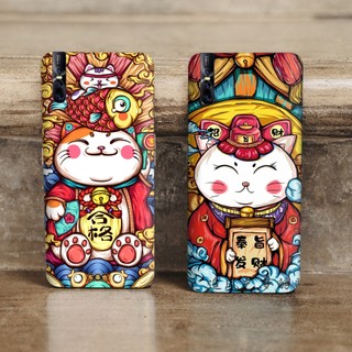 Tấm dán Skin Mặt Sau Mèo Thần Tài M07 FULL VIỀN Dành Cho 14prm,13prm , 12prm , 11prm , ip11 , ip12 , ip13 - FukiShop