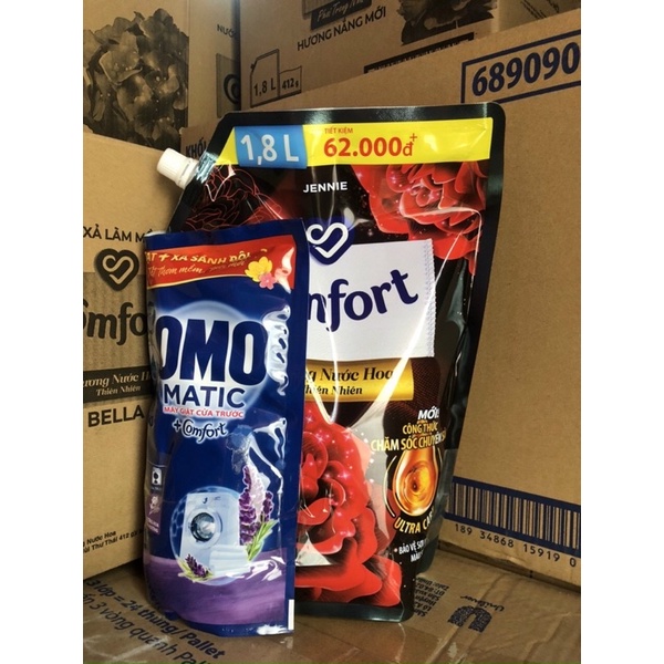 Nước Xả Vải Comfort Túi 1,8l đỏ