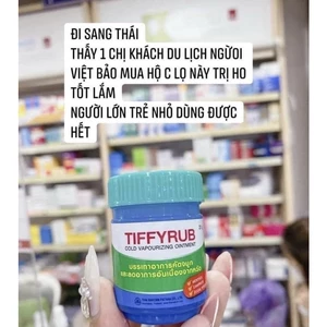 DẦu bôi ấm ngực chống cảm lạnh, Ho cảm cúm TiffyRuB