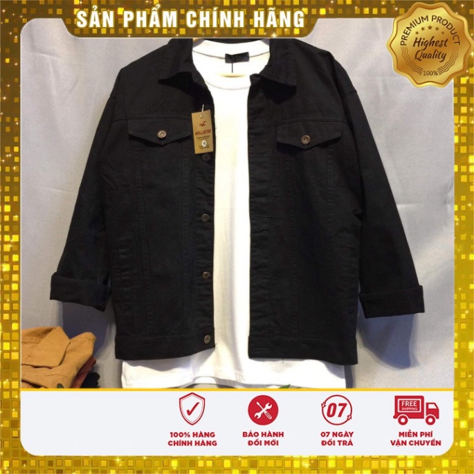 Áo Khoác Kaki Jean ALLEN STORE nhiều màu sắc Cực Chất,Phom Unisex Vải Mềm Mịn, thích hợp với tất cả Thời Tiết, phong phú