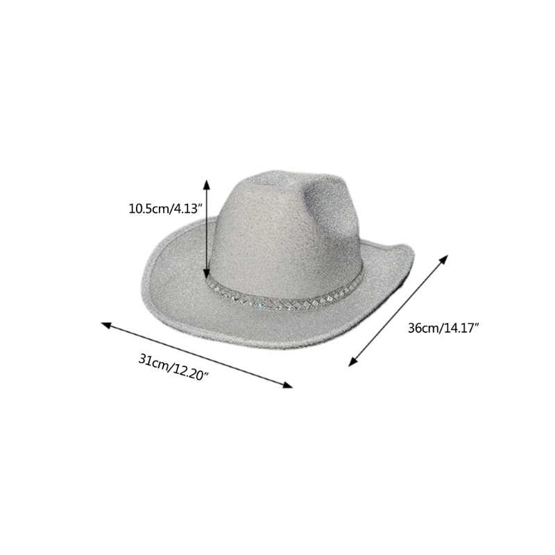Mũ Cowboy Fedora Phong Cách Western, Thích Hợp Cho Party và Hàng Ngày