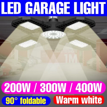 Đèn LED Nhà Để Xe E27 Đèn Điểm 220V Đèn Trần Biến Dạng E26 Bóng Đèn LED 110V LED Kho UFO Bóng Đèn 200W 300W 400W