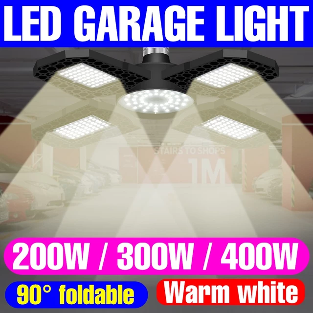 Đèn LED Nhà Để Xe E27 Đèn Điểm 220V Đèn Trần Biến Dạng E26 Bóng Đèn LED 110V LED Kho UFO Bóng Đèn 200W 300W 400W