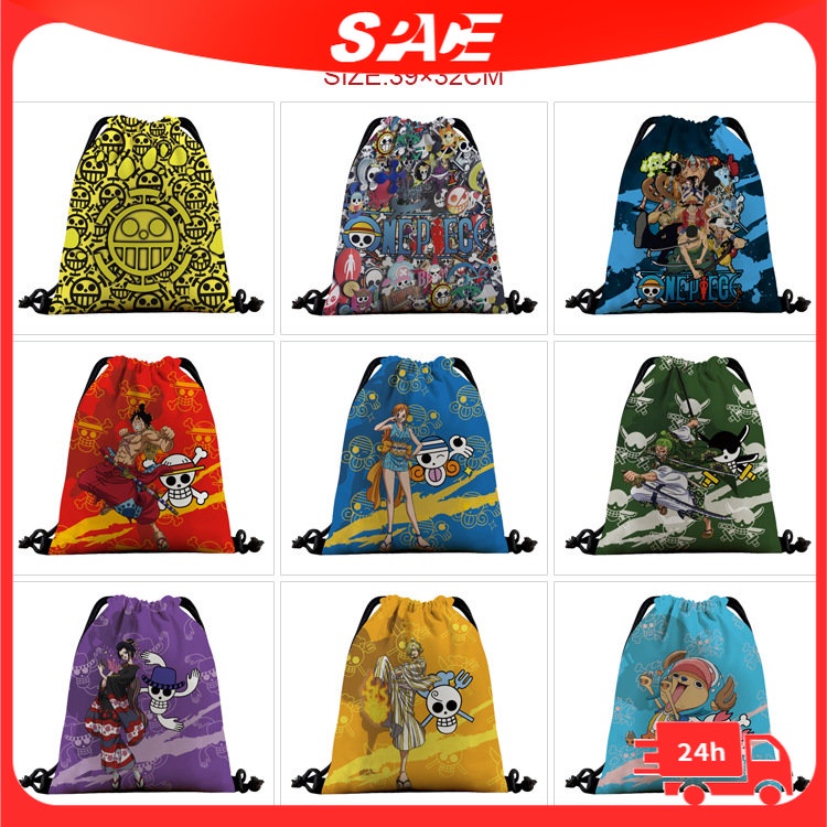 Ba Lô Dây Rút In Hoạt Hình One Piece Dễ Thương | Shopee Việt Nam