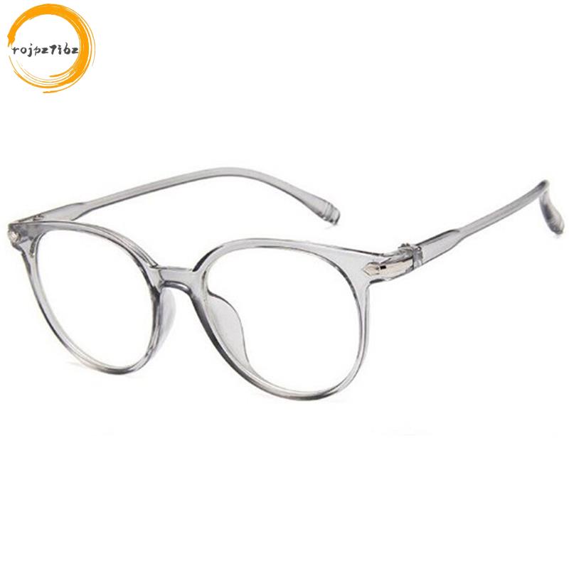 Unisex Bức Xạ Kính Máy Tính Khung Kính Chống Mệt Mỏi Phim Xanh Bảo Vệ Tia Uv Gương Phẳng Vòng Mắt Trong Suốt Màu Xám