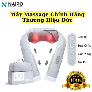 Máy Massage Naipo Cổ, Vai, Gáy Hàng Chính Hãng Thương Hiệu Đức - CÓ DÂY ĐEO VÀ NHIỆT CÓ THỂ ĐIỀU CHỈNH