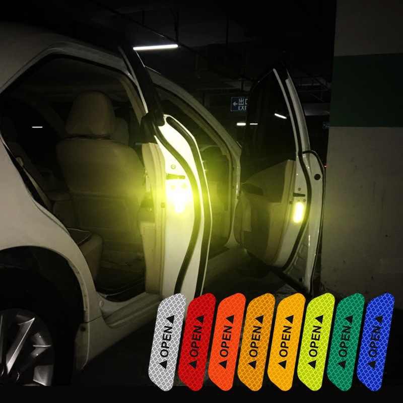 Bộ 4 Miếng Decal Open Phản Quang Dán Cánh Cửa Ô Tô Cao Cấp cảnh báo chống va chạm khi mở cửa