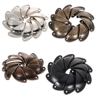 Set 5 Tay Nắm Ngăn Kéo Tủ Bằng Đồng Thau Hình Vỏ Sò Cổ Điển
