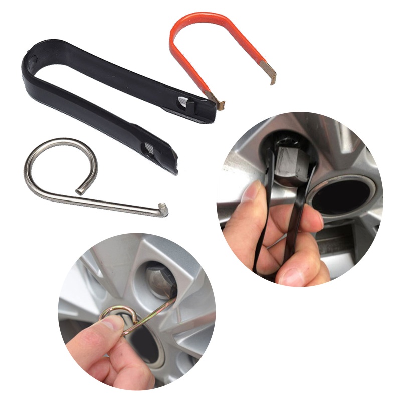 IOR Xe Bánh Xe Stud Đai Ốc Bu Lông Có Nắp Dụng Cụ Loại Bỏ Kim Loại Nhựa Móc Xe Kẹp