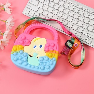 Túi đeo hình Elsa pop it dễ thương cho bé phiên bản mới