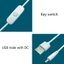 WU 1m hoặc 1 5m USB sang DC-Plug Connector 3 5mmx1 35mm Dây cáp chuyển đổi nguồn có công tắc cho đèn LED Đèn quạt USB