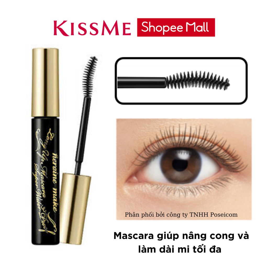 Ảnh Mascara Nâng Cong Dài Mi Kissme Heroine Make Volume Up Mascara Super Waterproof 6g 4