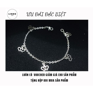 Lắc Tay Nữ - Vòng Tay Nữ Titan không đen, không gỉ LINDO dễ thương, xinh xắn thích hợp đeo nhiều dịp