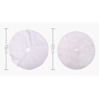 Thảm quây gốc cây thông Giáng sinh cao cấp - thảm lông trắng mịn mượt