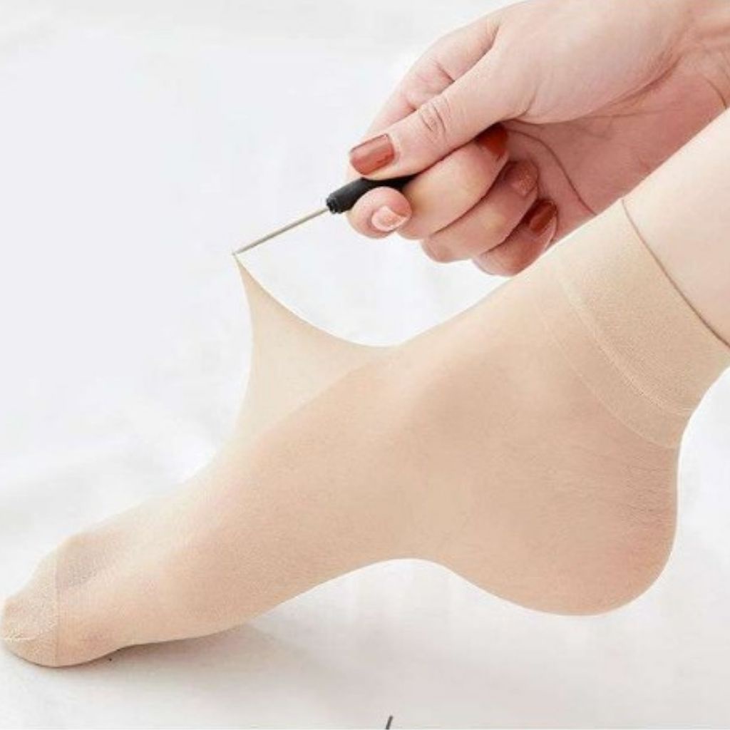 Tất vớ nữ cổ ngắn màu da thật chân, siêu mỏng thông thoáng mềm mịn đẹp và dễ thương LANIXA T9111