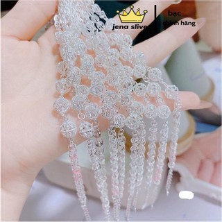 lắc tay đuôi phụng mix quả cầu may mắn , bạc 925 - jena sliver