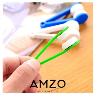 DỤNG CỤ LAU MẮT KÍNH TIỆN DỤNG CHẤT LIỆU MICROFIBER MỀM CÓ LỖ TREO MÓC KHÓA