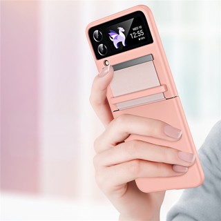 Ốp Điện Thoại Cứng Nhám Chống Sốc Có Giá Đứng Và Dây Đeo Cho Samsung Galaxy Z Flip 4 Z Flip 3 5G