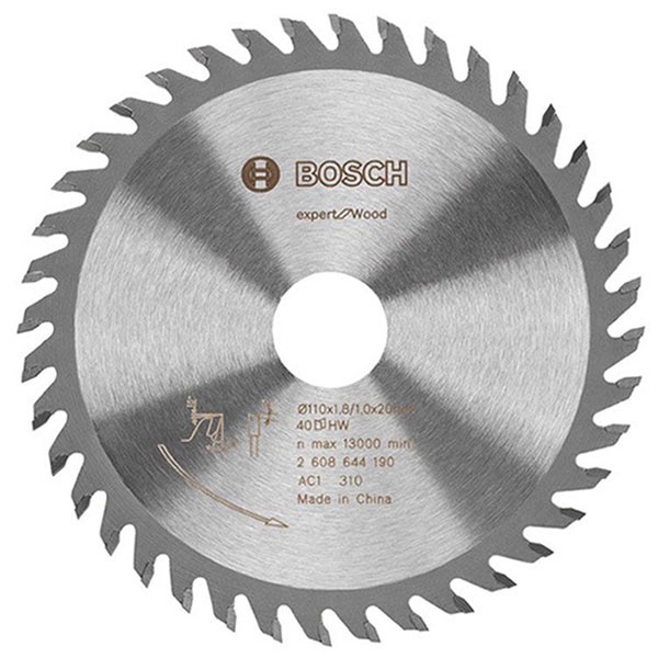 Lưỡi cưa gỗ Bosch 110x20xT40 - 2608644190