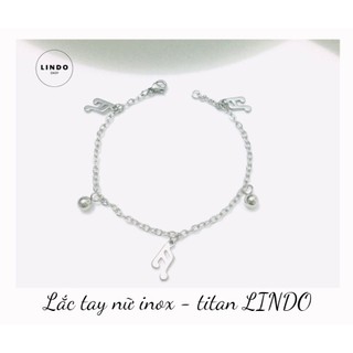 Lắc Tay Nữ - Vòng Tay Nữ Titan không đen, không gỉ LINDO dễ thương, xinh xắn thích hợp đeo nhiều dịp