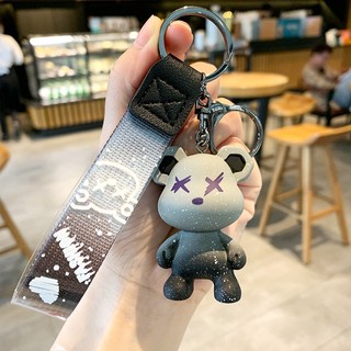 Móc khóa hình gấu bearbrick siêu cute nhiêu màu đẹp  -  moc khoa xe