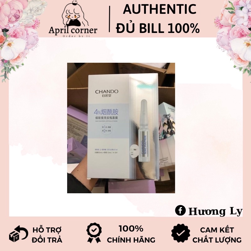 mặt nạ Chando 2 bước niacinamide 4%(đủ bill) | Shopee Việt Nam