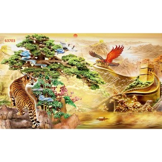 TRANH DÁN TƯỜNG CON HỔ - TRANH CON CỌP - TRANH ĐẠI BÀNG