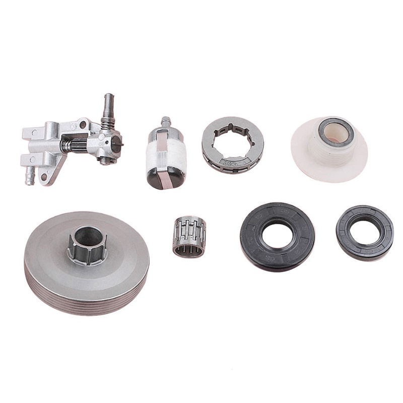 Ly Hợp Bánh Xích Vành Trống Bơm Dầu Giun Bánh Răng Cho Trung Quốc 4500 5200 5800 45Cc 5 Con Dấu Dầu Lọc Nhiên Liệu Dây Cưa Xích Một Phần