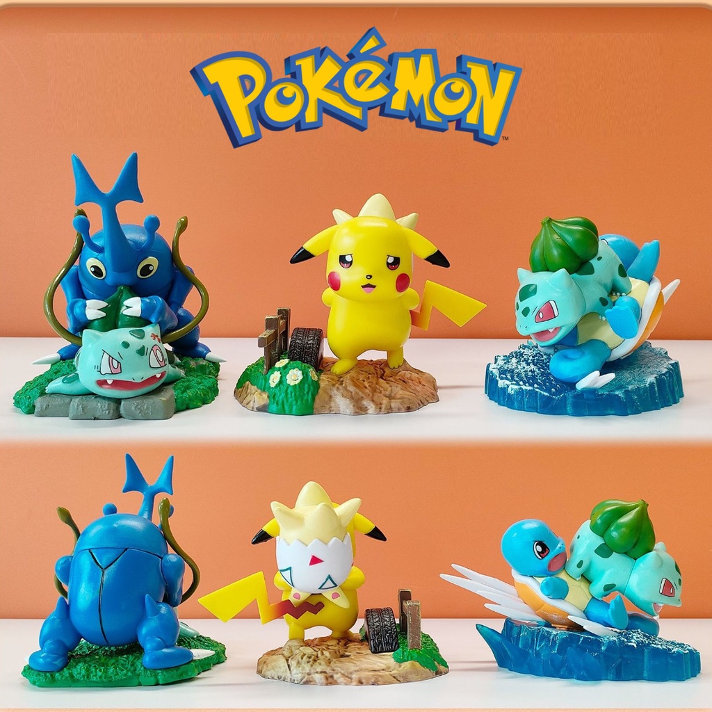 Mô hình Figure Anime Pokemon Pikachu Togepi Bulbasaur Squirtle ...