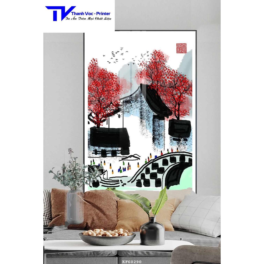 Tranh Treo Tường Cổ Điển , Tranh Tráng Gương D40x60cm D50x75cm D60x90cm D70x110m