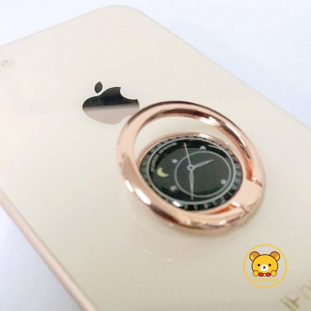 Ốp Điện Thoại Họa Tiết Đồng Hồ Có Nhẫn Đỡ Cho iPhone 14 13 12 11 Pro Max X XR XS Max