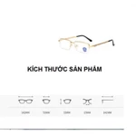 Kính lão thị viễn thị TITAN gọng màu vàng gold doanh nhân sang trọng nửa viền hàng Nhật cao cấp tặng hộp và khăn — ảnh 5
