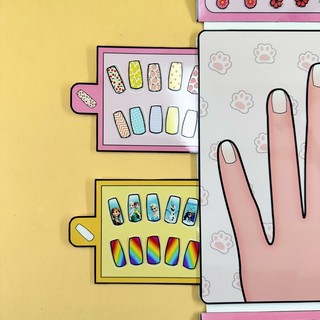 Bộ làm nail bằng giấy ❤️
