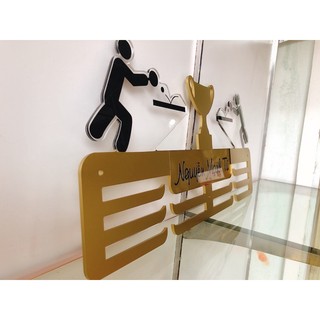 combo 3 giá treo huy chương, bóng bản + running
