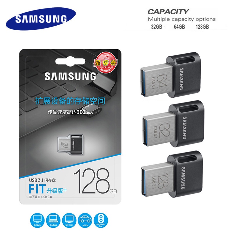 Ổ Đĩa Flash USB 3.1 Samsung Mini 32GB 64GB 128GB Cho Điện Thoại / Máy ...