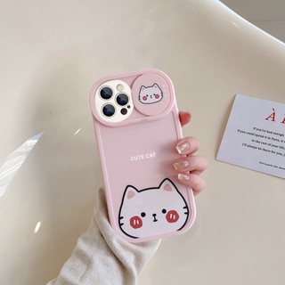 Ốp iphone nắp trượt tròn BVC ếch gấu mèo siêu cấp cute 6/6splus/7/7plus/8/8plus/x/xs/11/12/13/14/pro/max/plus/promax