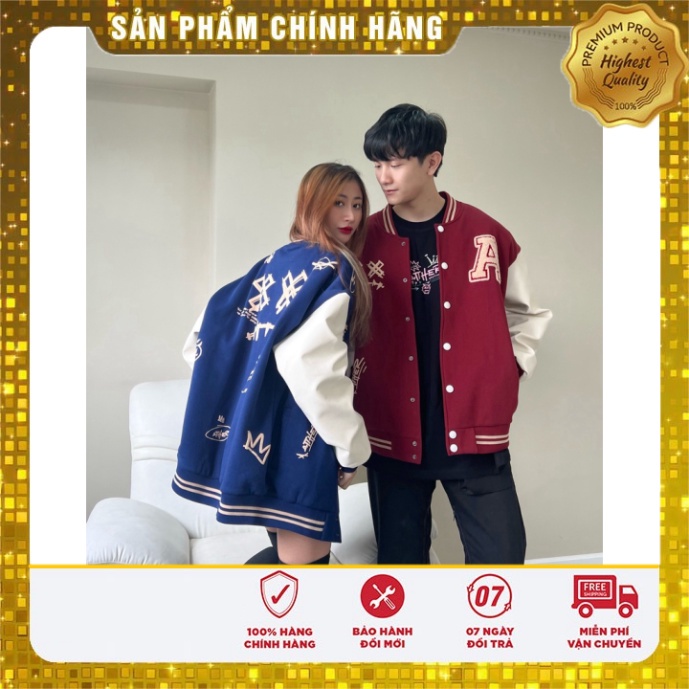 AITHER STUDIO áo khóa ngoài Varsity Jacket Venom Unisex form rộng