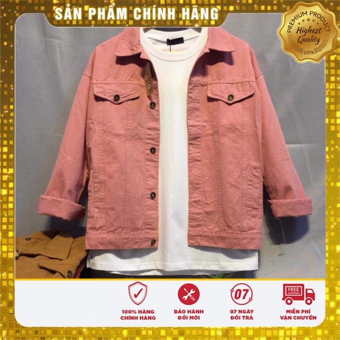 Áo Khoác Kaki Jean ALLEN STORE nhiều màu sắc Cực Chất,Phom Unisex Vải Mềm Mịn, thích hợp với tất cả Thời Tiết, phong phú