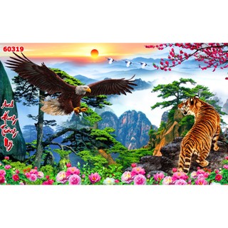 TRANH DÁN TƯỜNG CON HỔ - TRANH CON CỌP - TRANH ĐẠI BÀNG