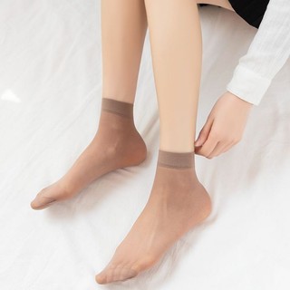 Tất nữ da cổ cao tàn hình mỏng mịn mix giày lười dễ dàng Kingshop T9111