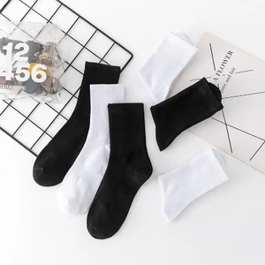 Tất cổ cao nữ nam phong cách Hàn Quốc vớ thể thao basic kiểu dáng trơn phong cách hiện đại thời trang 4 mùa ABICA T005