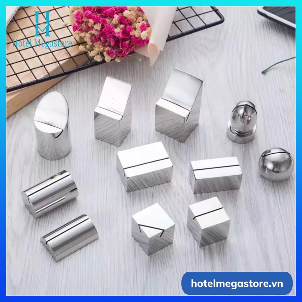 Cục inox gắn name tag cho nhà hàng | Shopee Việt Nam